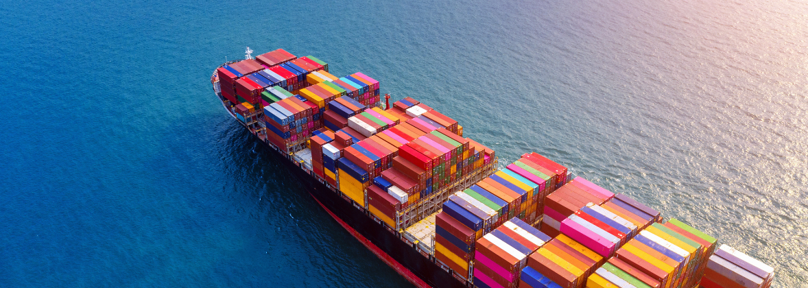 Ocean freight — wide maritime view